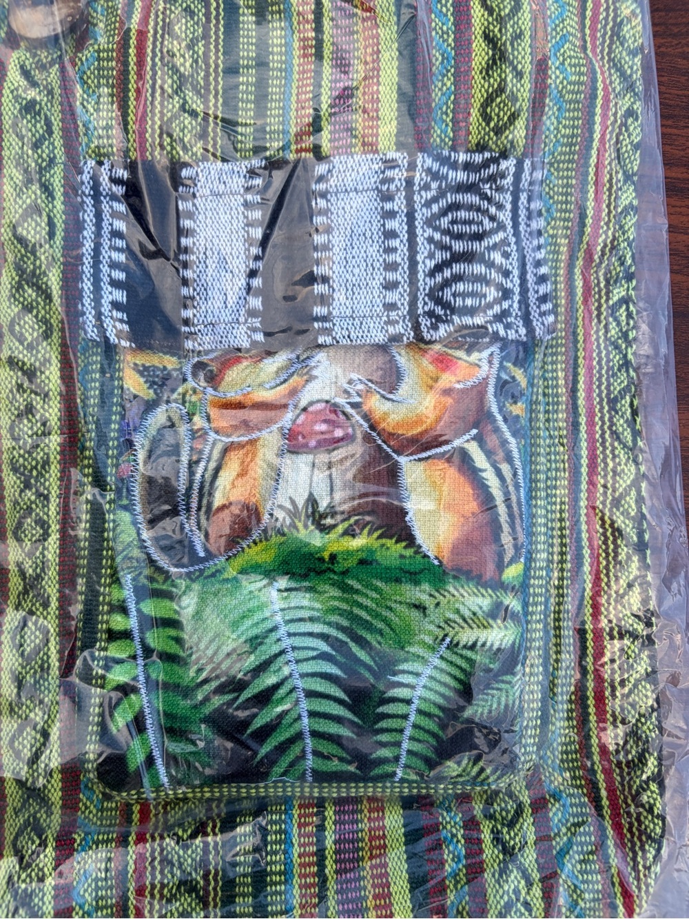 Rising International Mushroom Squirrel Boho Hobo Shoulder Bag Nepal NWT